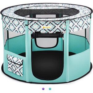 Portable Pet Playpen, Foldable Dog Playpen, Exercise Kennel Tent for Puppy, Dog